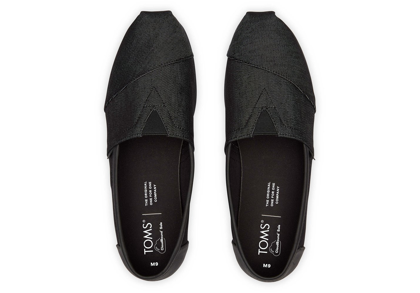 Toms Alpargata Synthetic Trim Espadrille Black - Mens - 34265-EDAM